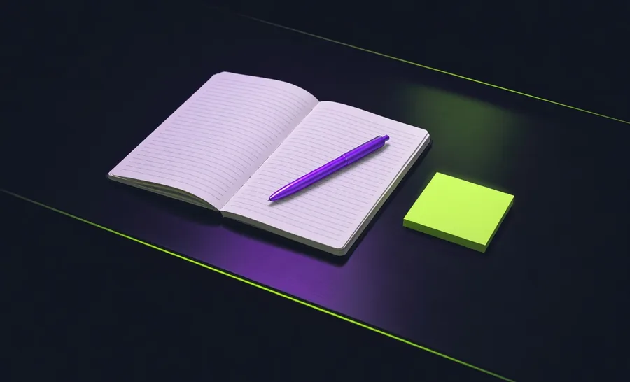 Illustratie: notitieboek van de redactie